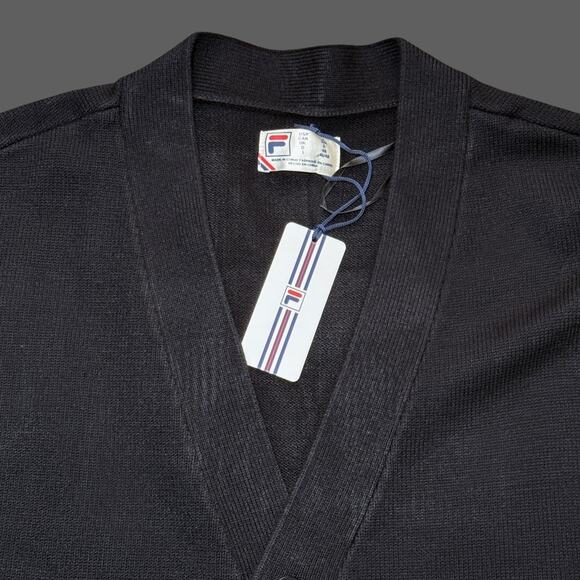 Fila Casa Baseline Cardigan Black Size Men S NWT $150 MSRP Unisex - Picture 3 of 7